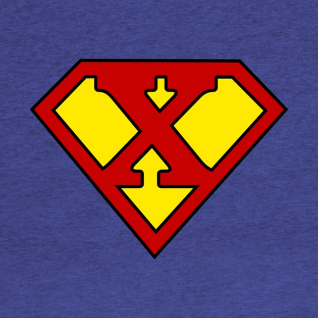 Superhero Symbol Letter X by NextLevelDesignz